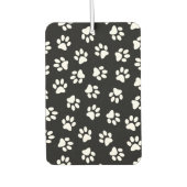 Muster von Pfoten, Hundeschäften, weißen Pfoten Autolufterfrischer (Vorderseite)