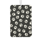 Muster von Pfoten, Hundeschäften, weißen Pfoten Autolufterfrischer (Rückseite)