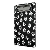 Muster von Pfoten, Hundeschäften, weißen Pfoten Mini Klemmbrett (Gewinkelt2)