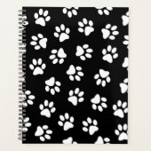 Muster von Pfoten, Hundeschäften, weißen Pfoten Planer (Vorderseite)