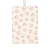 Muster von Pfoten, Hundeschrauben, Baby-Pink-Pfote Autolufterfrischer (Rückseite)