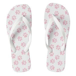 Muster von Pfoten, Hundeschrauben, Baby-Pink-Pfote Badesandalen