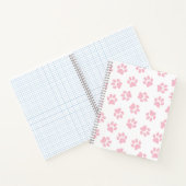 Muster von Pfoten, Hundeschrauben, Baby-Pink-Pfote Notizblock (Innenseite)