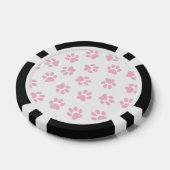 Muster von Pfoten, Hundeschrauben, Baby-Pink-Pfote Pokerchips (Einzeln)