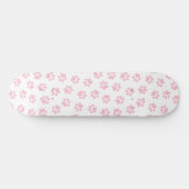 Muster von Pfoten, Hundeschrauben, Baby-Pink-Pfote Skateboard (Horizontal)