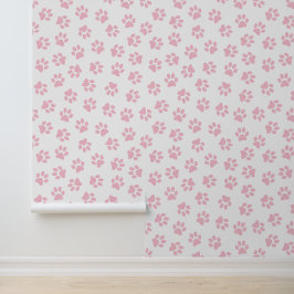 Muster von Pfoten, Hundeschrauben, Baby-Pink-Pfote Tapete