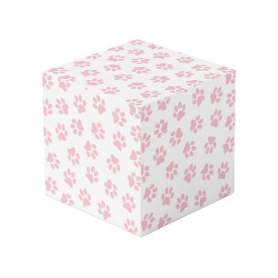Muster von Pfoten, Hundeschrauben, Baby-Pink-Pfote Würfel