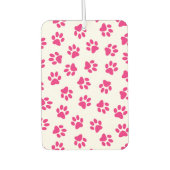 Muster von Pfoten, Hundeschrauben, rosa Pfoten Autolufterfrischer (Vorderseite)