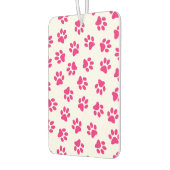 Muster von Pfoten, Hundeschrauben, rosa Pfoten Autolufterfrischer (Links)