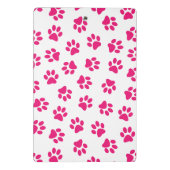 Muster von Pfoten, Hundeschrauben, rosa Pfoten Mini Klemmbrett (Rückseite)
