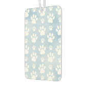 Muster von Pfoten, Weiße Pfoten, Wasserfarben, Bla Autolufterfrischer (Links)