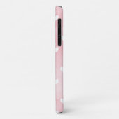 Muster von Pfoten, weißen Pfoten, Aquarellfarben,  Case-Mate iPhone Hülle (Hinten/Links)