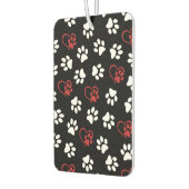 Muster von Pfoten, weißen Pfoten, roten Pfoten, He Autolufterfrischer (Links)