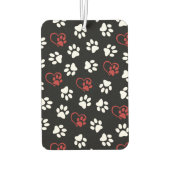 Muster von Pfoten, weißen Pfoten, roten Pfoten, He Autolufterfrischer (Rückseite)