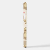 Muster von Schlägen, Niedlichen Schlitzen, Herz, I iPhone Hülle (Rechte Seite)