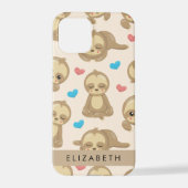 Muster von Schlägen, Niedlichen Schlitzen, Herz, I iPhone Hülle (Rückseite)