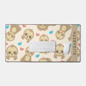 Muster von Schlägen, Niedlichen Schlitzen, Herz, I Schreibtischunterlage (Tastatur & Maus)