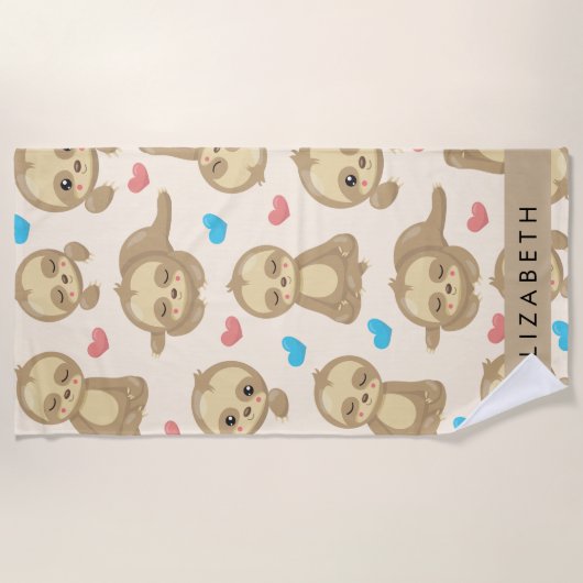 Muster von Schlägen, Niedlichen Schlitzen, Herz, I Strandtuch (Vorderseite)