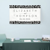 Muster von Schwarz-Weiß-Paws, Hochzeiten Banner (Messeveranstaltung)