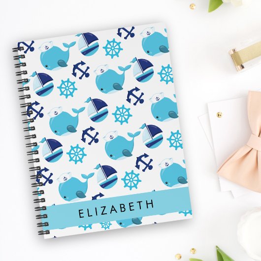 Muster von Walen, Blauen Walen, Ihr Name Planer