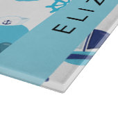 Muster von Walen, Blauen Walen, Ihr Name Schneidebrett (Ecke)