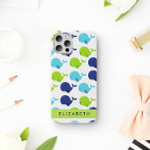 Muster von Walen, Niedlichen Walen, Ihr Name Case-Mate iPhone Hülle