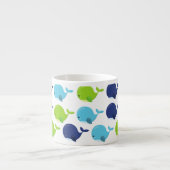 Muster von Walen, Niedlichen Walen, Ihr Name Espressotasse (Vorderseite)