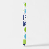 Muster von Walen, Niedlichen Walen, Ihr Name iPhone Hülle (Linke Seite)