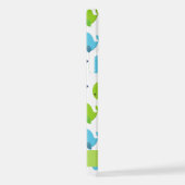 Muster von Walen, Niedlichen Walen, Ihr Name iPhone Hülle (Rechte Seite)