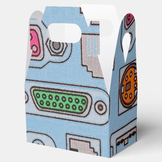 Muster-Vorgeschoß für Computergeek-Inout-Muster Geschenkschachtel (Geöffnet)