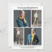 Muster-Vorlage für den Akteur 5-Foto-Portfolio-Com Einladung (Rückseite)