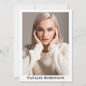 Muster-Vorlage für den Akteur 5-Foto-Portfolio-Com Einladung (Vorderseite)