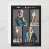 Muster-Vorlage für den Akteur 5-Foto-Portfolio-Com Einladung (Rückseite)