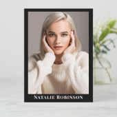 Muster-Vorlage für den Akteur 5-Foto-Portfolio-Com Einladung (Stehend Vorderseite)