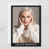 Muster-Vorlage für den Akteur 5-Foto-Portfolio-Com Einladung (Vorderseite)