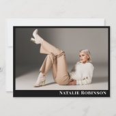 Muster-Vorlage für die Hauptplatine des Fotos 6 Einladung (Vorderseite)