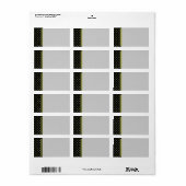 Muster-Vorlage für Goldkreuze Adressaufkleber (Vorne)