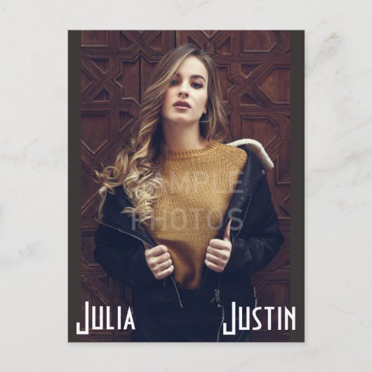 Muster-Vorlage für Kopfhörerkarten Postkarte (Vorderseite)