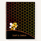Muster-WabenNotebook Notizblock (Vorderseite)