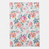 Muster Wasserfarbene Blume Elegantes Blumenmuster Geschirrtuch (Vertikal)