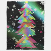 Muster Weihnachtsbaum Fleecedecke (Vorderseite)