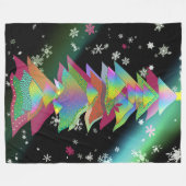Muster Weihnachtsbaum Fleecedecke (Vorderseite (Horizontal))