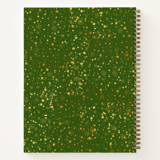 Muster WeihnachtsgeschmacksNotebook Notizblock (Rückseite)