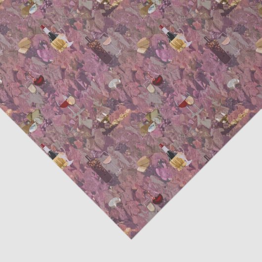 Muster Wein und Käse Seidenpapier (Ausschnitt)