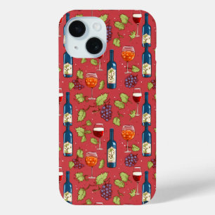 Muster Wein und Trauben Case-Mate iPhone Hülle