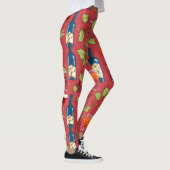 Muster Wein und Trauben Leggings (Rechts)