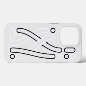 muster weiß iPhone hülle (Rückseite (Horizontal))