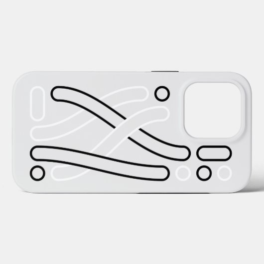 muster weiß iPhone hülle (Rückseite (Horizontal))