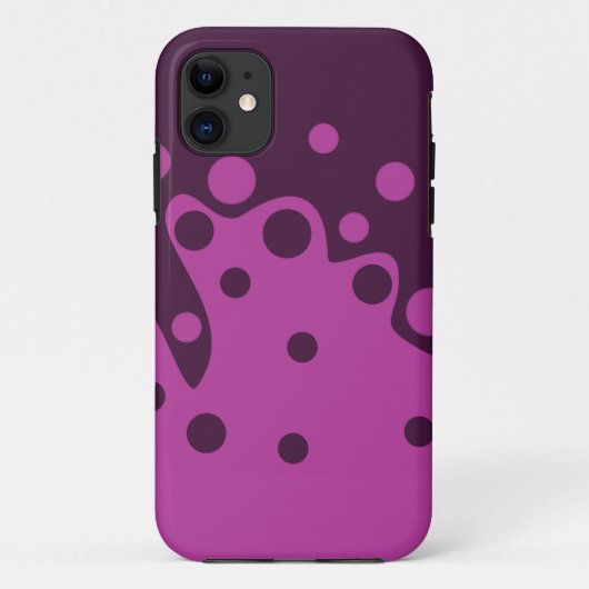 Muster-Wellen-Blasen-Wellen Case-Mate iPhone Hülle (Rückseite)