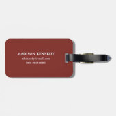 Muster-Weltkarte Gepäckanhänger (Rückseite horizontal)